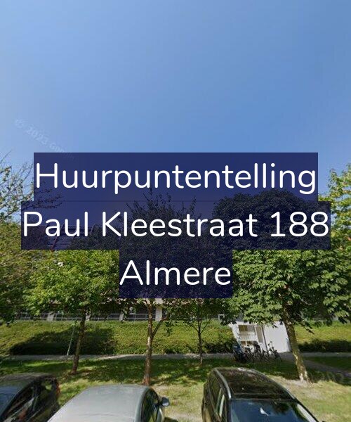 Foto gevel Huurpuntentelling voor Paul Kleestraat 188, Almere