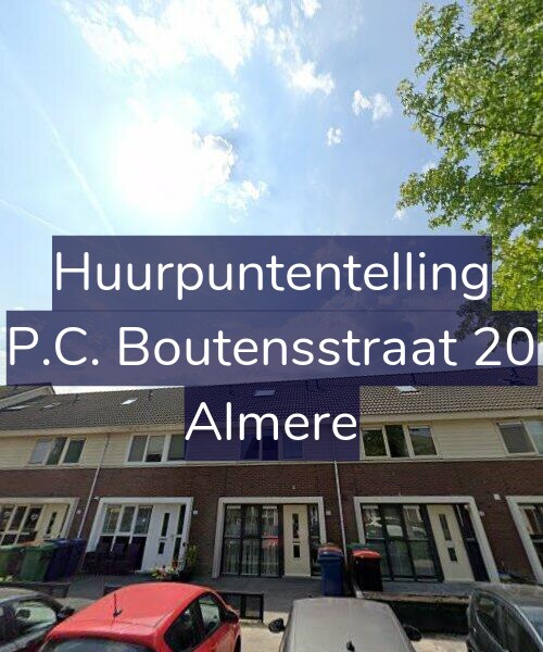 Foto gevel Huurpuntentelling voor P.C. Boutensstraat 20, Almere
