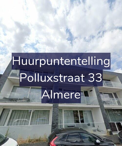 Foto gevel Huurpuntentelling voor Polluxstraat 33, Almere