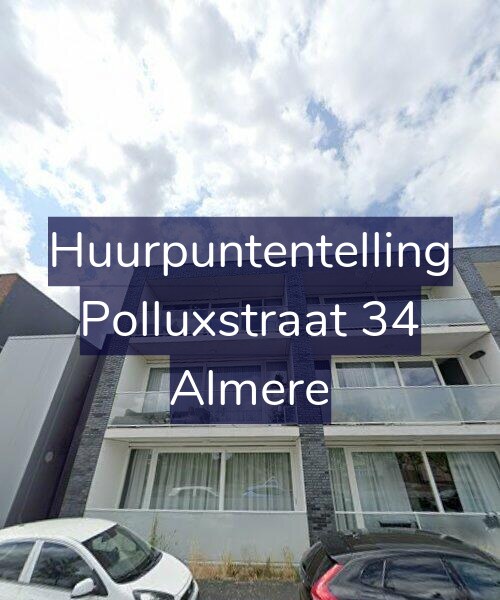 Foto gevel Huurpuntentelling voor Polluxstraat 34, Almere