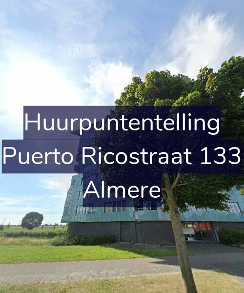 Foto gevel Huurpuntentelling voor Puerto Ricostraat 133, Almere