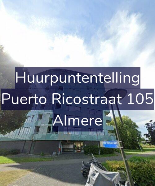 Foto gevel Huurpuntentelling voor Puerto Ricostraat 105, Almere