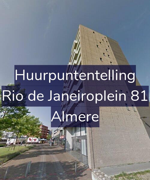 Foto gevel Huurpuntentelling voor Rio de Janeiroplein 81, Almere