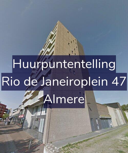 Foto gevel Huurpuntentelling voor Rio de Janeiroplein 47, Almere