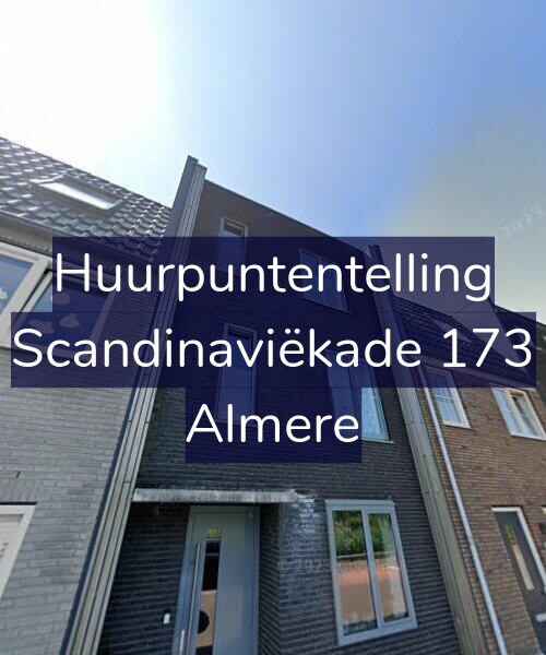 Foto gevel Huurpuntentelling voor Scandinaviëkade 173, Almere