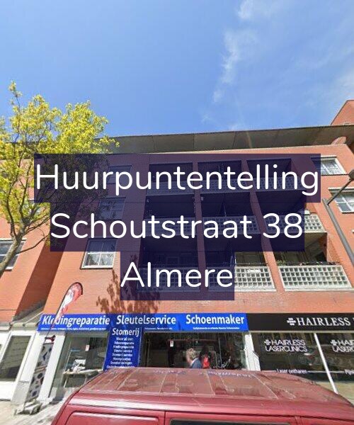 Foto gevel Huurpuntentelling voor Schoutstraat 38, Almere