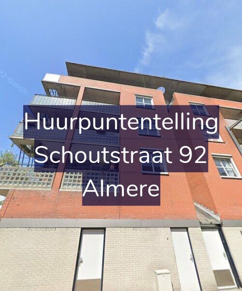 Foto gevel Huurpuntentelling voor Schoutstraat 92, Almere