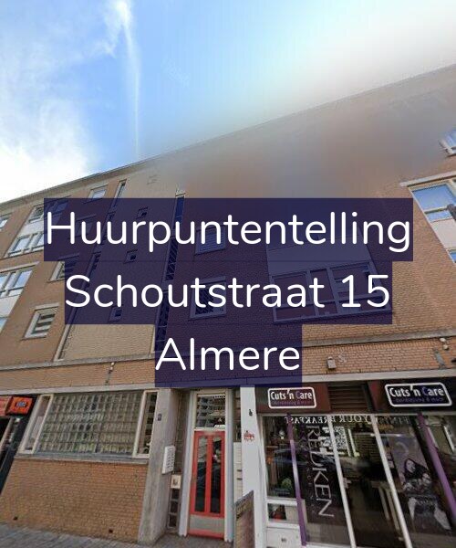 Foto gevel Huurpuntentelling voor Schoutstraat 15, Almere
