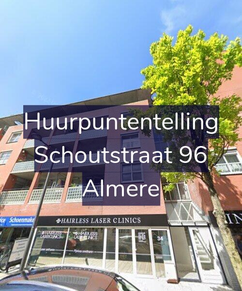 Foto gevel Huurpuntentelling voor Schoutstraat 96, Almere