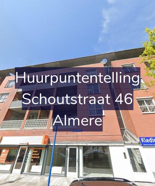 Foto gevel Huurpuntentelling voor Schoutstraat 46, Almere