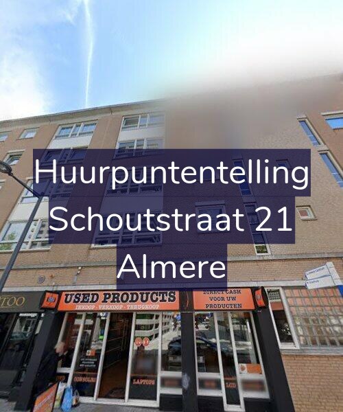 Foto gevel Huurpuntentelling voor Schoutstraat 21, Almere
