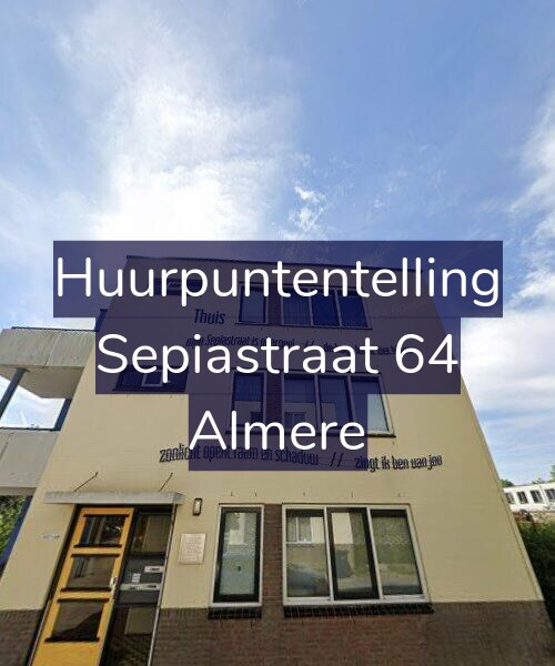 Foto gevel Huurpuntentelling voor Sepiastraat 64, Almere
