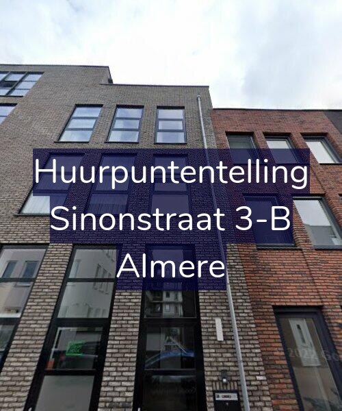 Foto gevel Huurpuntentelling voor Sinonstraat 3-B, Almere