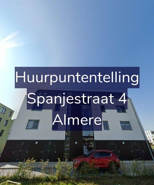 Foto gevel Huurpuntentelling voor Spanjestraat 4, Almere