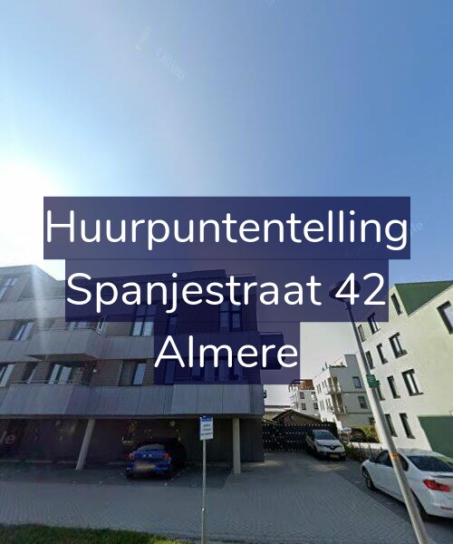 Foto gevel Huurpuntentelling voor Spanjestraat 42, Almere