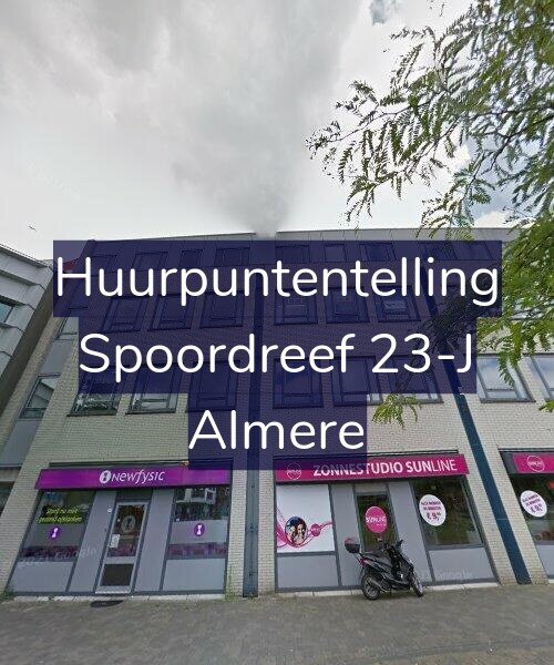 Foto gevel Huurpuntentelling voor Spoordreef 23-J, Almere