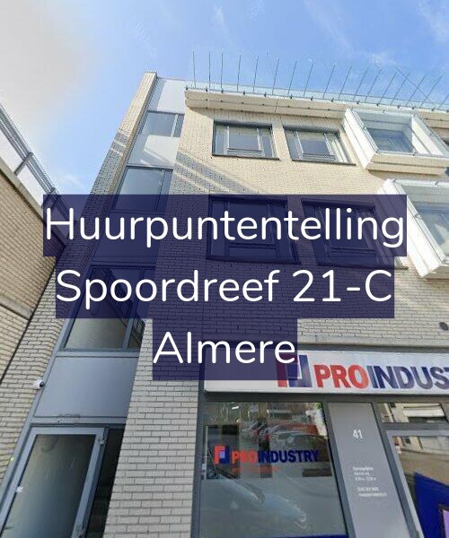 Foto gevel Huurpuntentelling voor Spoordreef 21-C, Almere