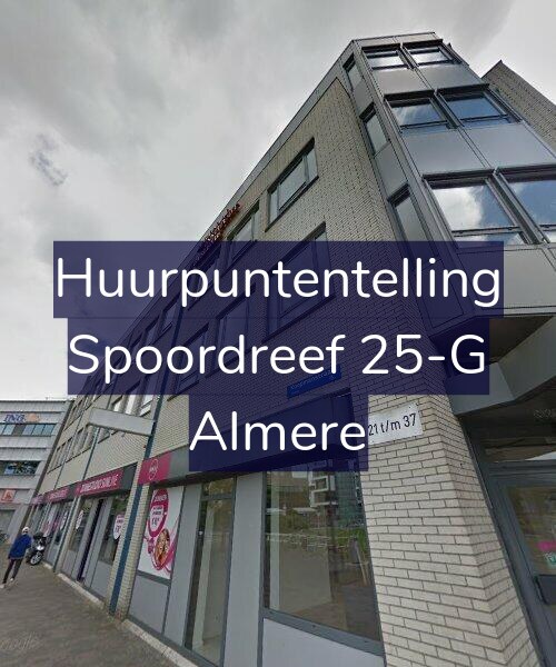 Foto gevel Huurpuntentelling voor Spoordreef 25-G, Almere