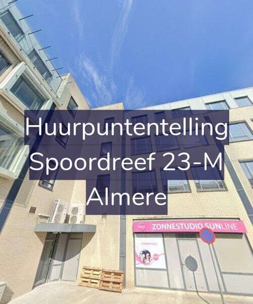 Foto gevel Huurpuntentelling voor Spoordreef 23-M, Almere