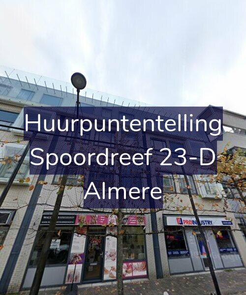 Foto gevel Huurpuntentelling voor Spoordreef 23-D, Almere