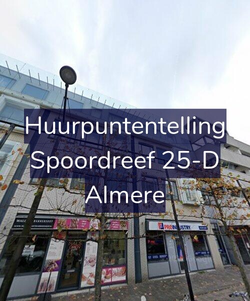 Foto gevel Huurpuntentelling voor Spoordreef 25-D, Almere