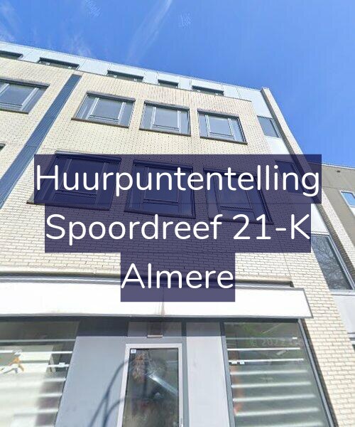 Foto gevel Huurpuntentelling voor Spoordreef 21-K, Almere
