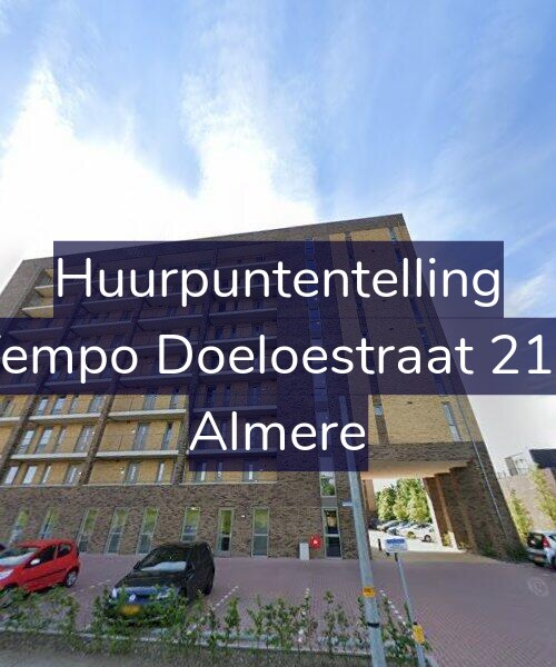 Foto gevel Huurpuntentelling voor Tempo Doeloestraat 210, Almere