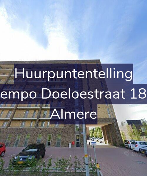 Foto gevel Huurpuntentelling voor Tempo Doeloestraat 185, Almere