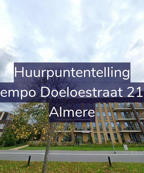Foto gevel Huurpuntentelling voor Tempo Doeloestraat 215, Almere