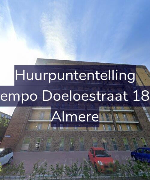 Foto gevel Huurpuntentelling voor Tempo Doeloestraat 187, Almere