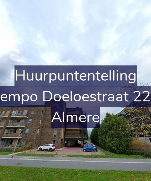 Foto gevel Huurpuntentelling voor Tempo Doeloestraat 229, Almere