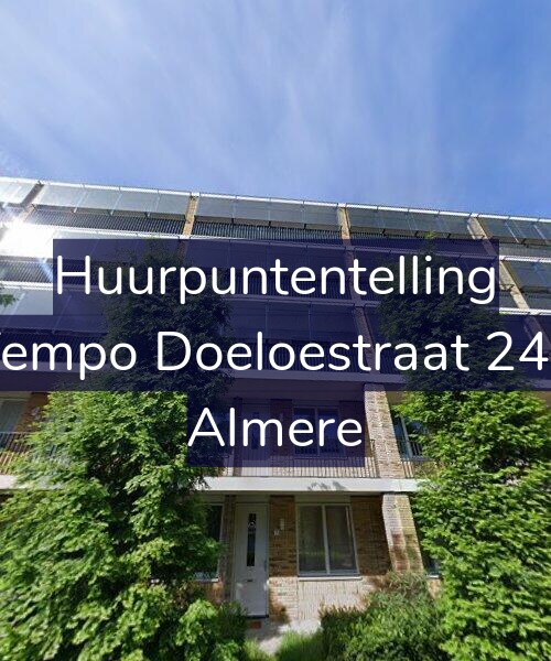 Foto gevel Huurpuntentelling voor Tempo Doeloestraat 245, Almere