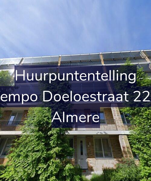 Foto gevel Huurpuntentelling voor Tempo Doeloestraat 221, Almere
