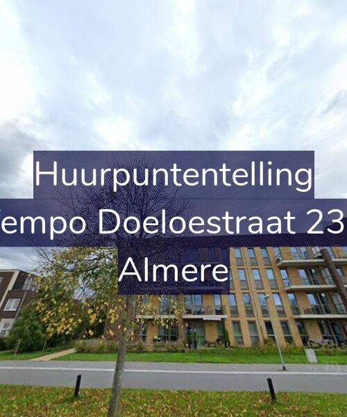 Foto gevel Huurpuntentelling voor Tempo Doeloestraat 237, Almere