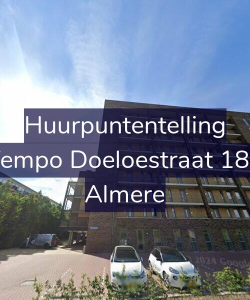 Foto gevel Huurpuntentelling voor Tempo Doeloestraat 183, Almere