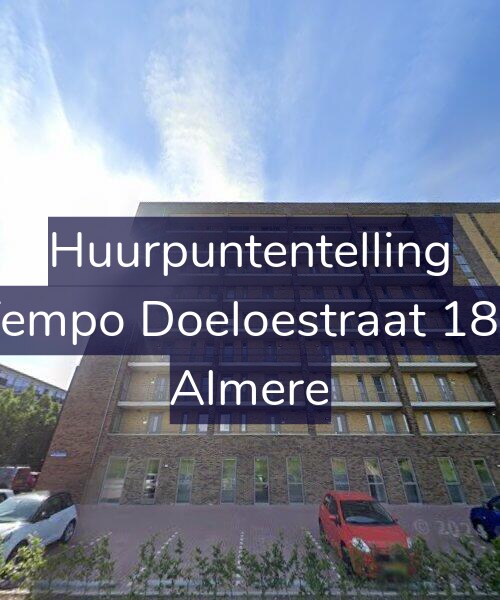 Foto gevel Huurpuntentelling voor Tempo Doeloestraat 182, Almere