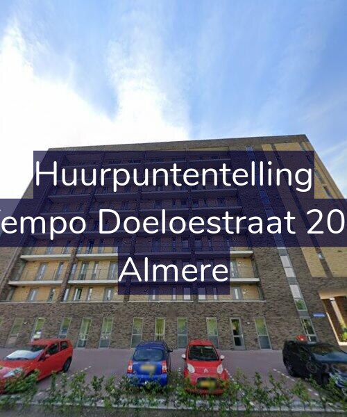 Foto gevel Huurpuntentelling voor Tempo Doeloestraat 201, Almere