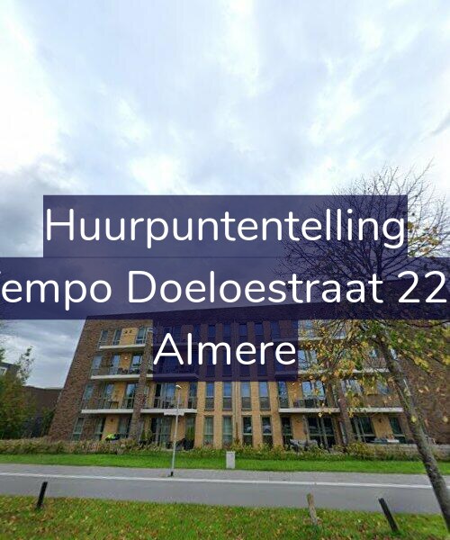 Foto gevel Huurpuntentelling voor Tempo Doeloestraat 227, Almere
