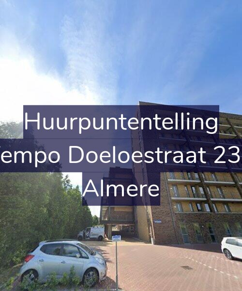 Foto gevel Huurpuntentelling voor Tempo Doeloestraat 233, Almere