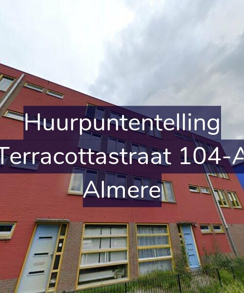 Foto gevel Huurpuntentelling voor Terracottastraat 104-A, Almere