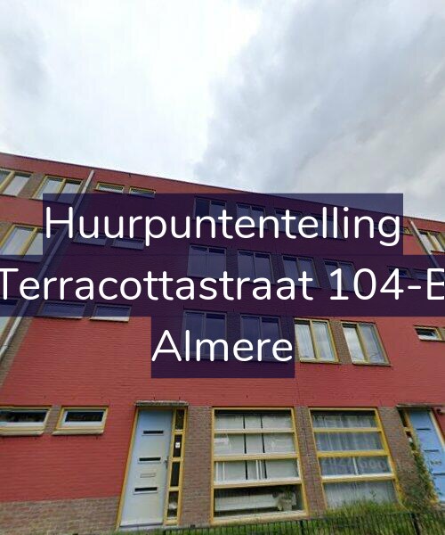 Foto gevel Huurpuntentelling voor Terracottastraat 104-B, Almere