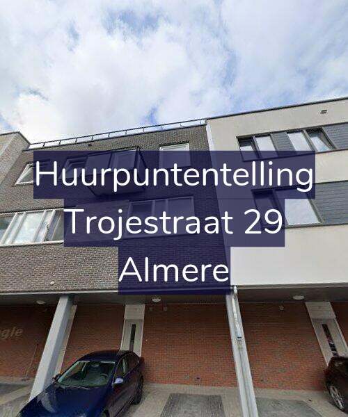 Foto gevel Huurpuntentelling voor Trojestraat 29, Almere