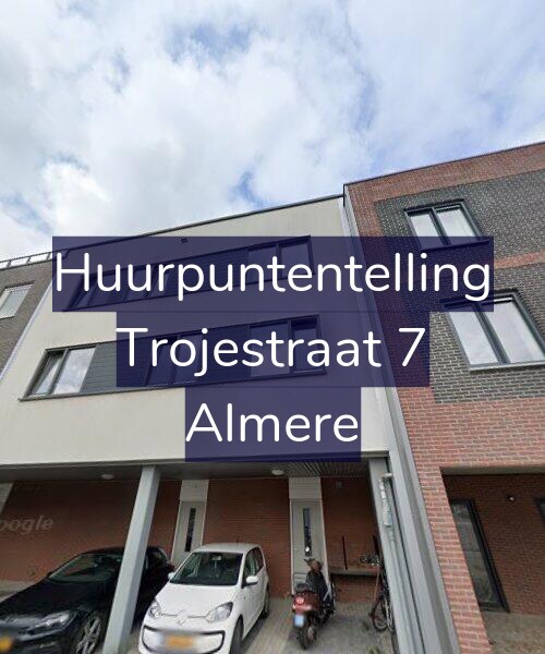 Foto gevel Huurpuntentelling voor Trojestraat 7, Almere