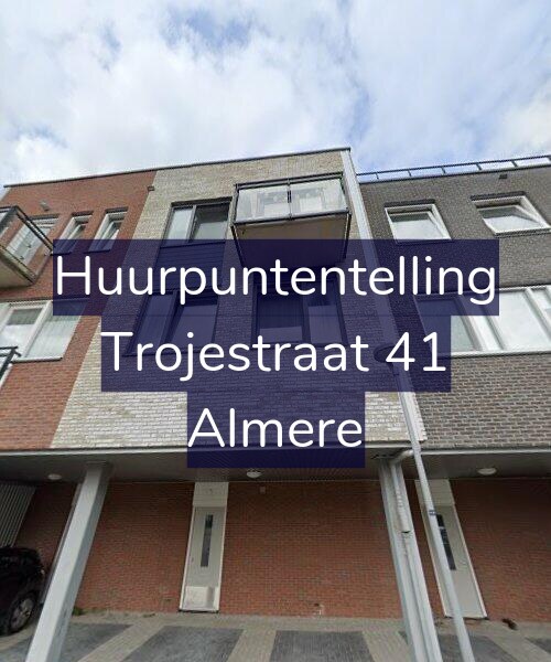 Foto gevel Huurpuntentelling voor Trojestraat 41, Almere
