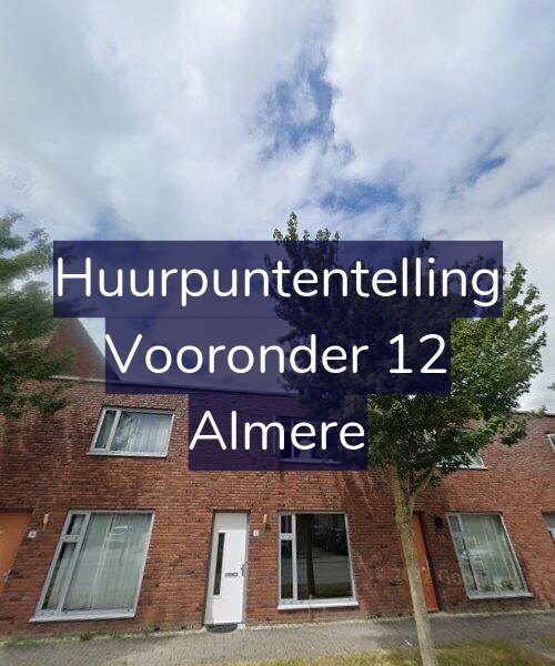 Foto gevel Huurpuntentelling voor Vooronder 12, Almere