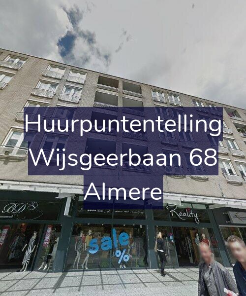 Foto gevel Huurpuntentelling voor Wijsgeerbaan 68, Almere