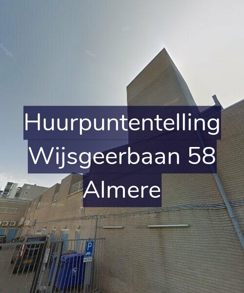 Foto gevel Huurpuntentelling voor Wijsgeerbaan 58, Almere