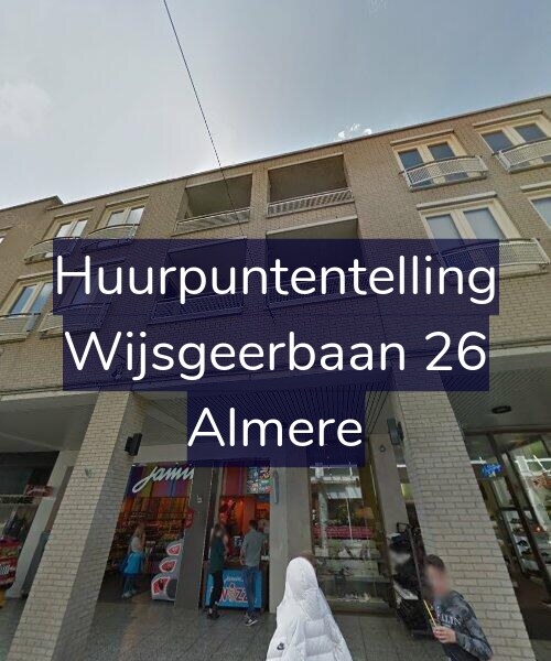 Foto gevel Huurpuntentelling voor Wijsgeerbaan 26, Almere