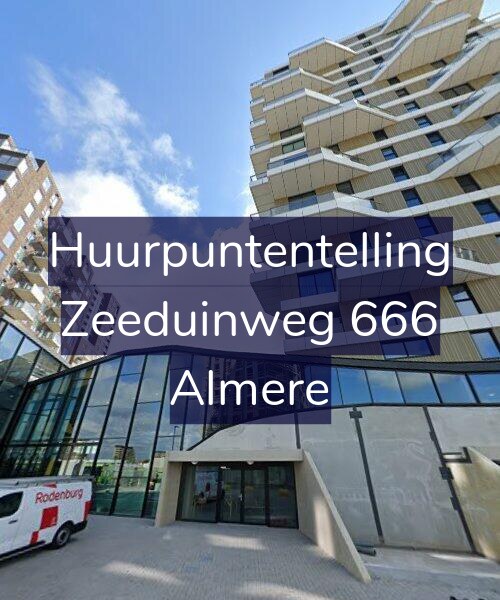 Foto gevel Huurpuntentelling voor Zeeduinweg 666, Almere