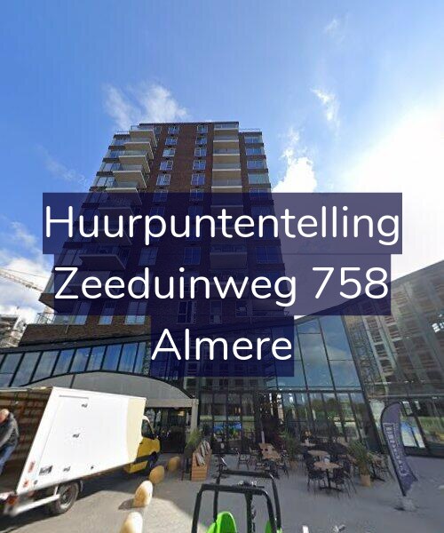 Foto gevel Huurpuntentelling voor Zeeduinweg 758, Almere